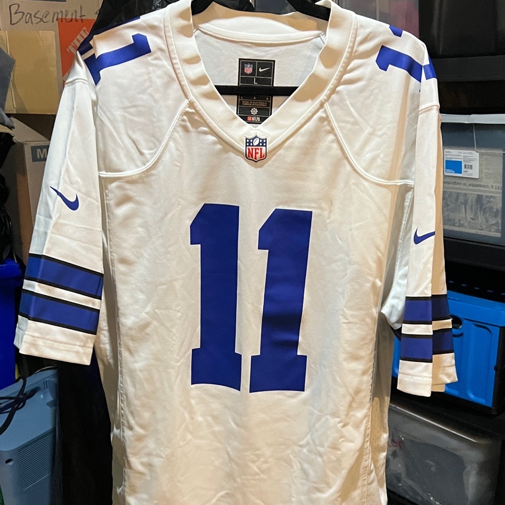 Nike Men's White and Blue NFL Jersey